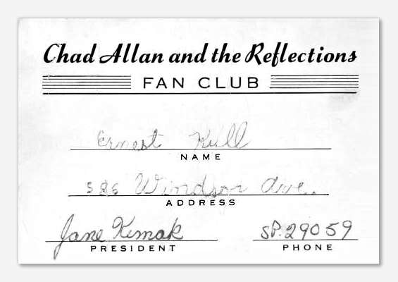 Fan Club Membership
                              Card