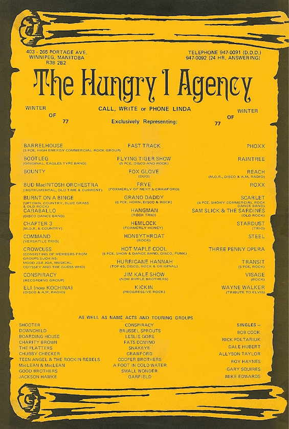 Hungry I
                              Roster 1977