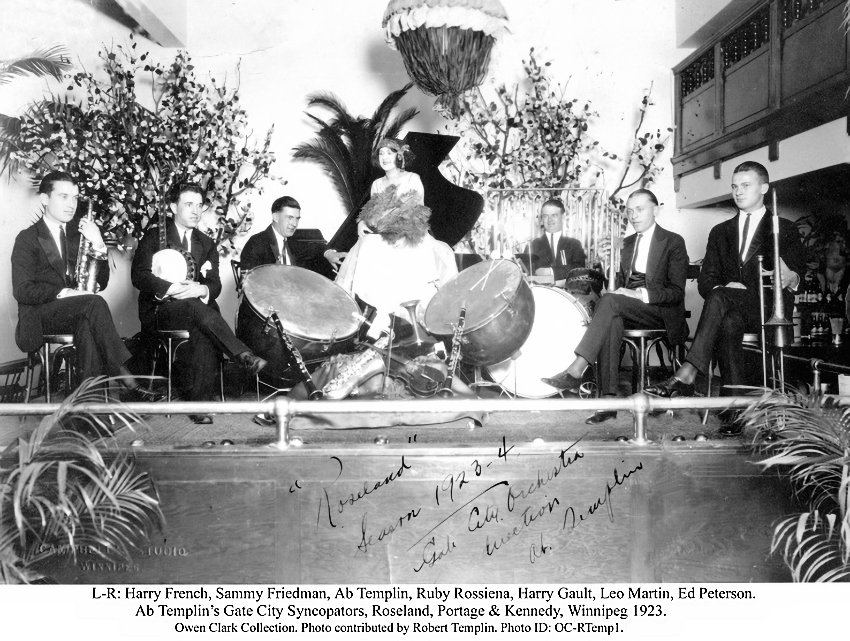 Gate City Syncopators at the Roseland 1923