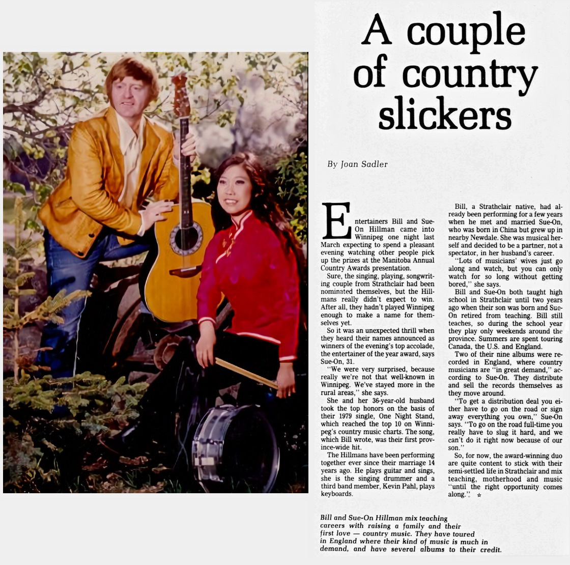 Winnipeg Tribune Article May 31,
                              1980