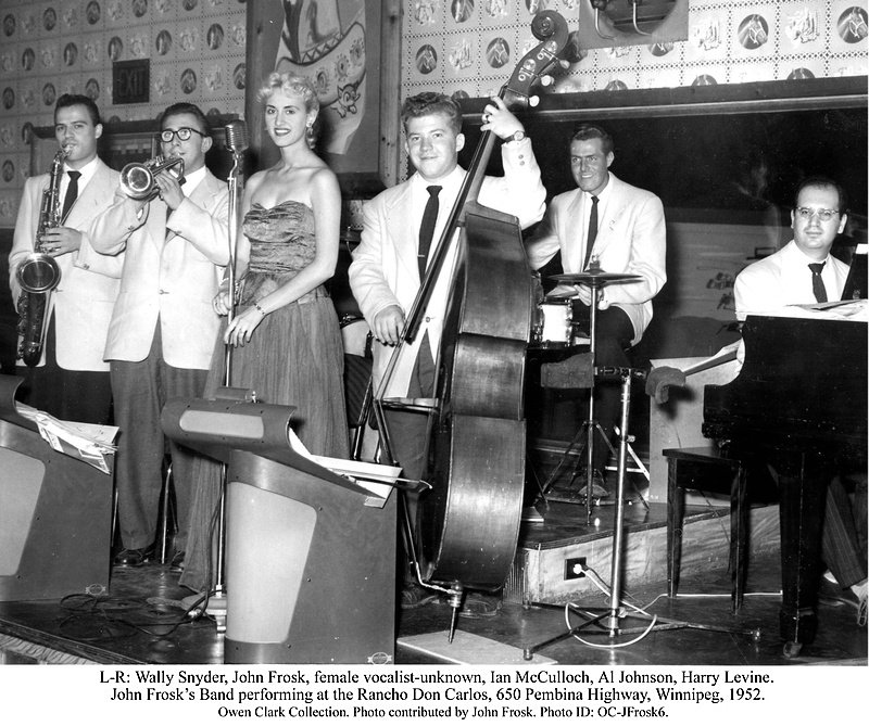 John Frosk 1952 at the Rancho Don
                              Carlos in Winnipeg, Manitoba, Canada