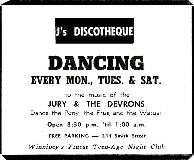 J's Discotheques Advertising