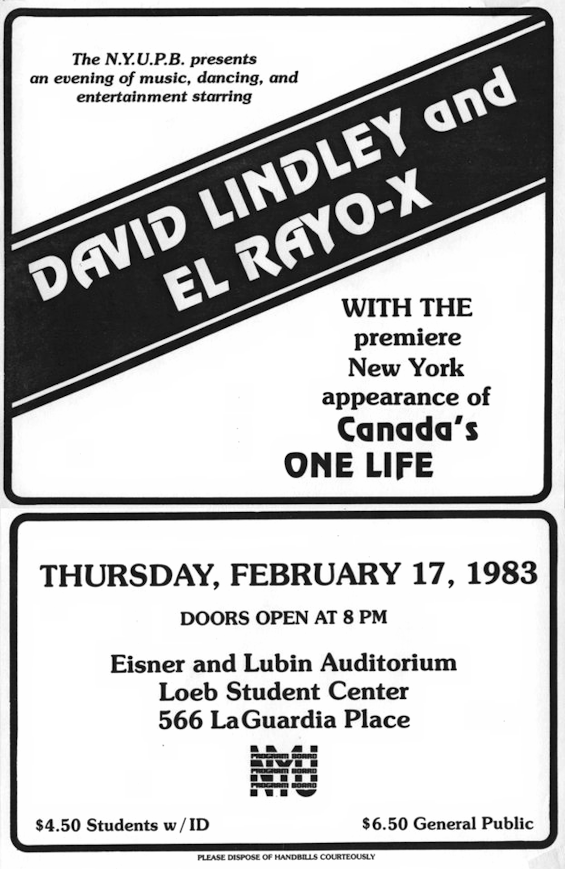 One Life Poster February 17, 1983