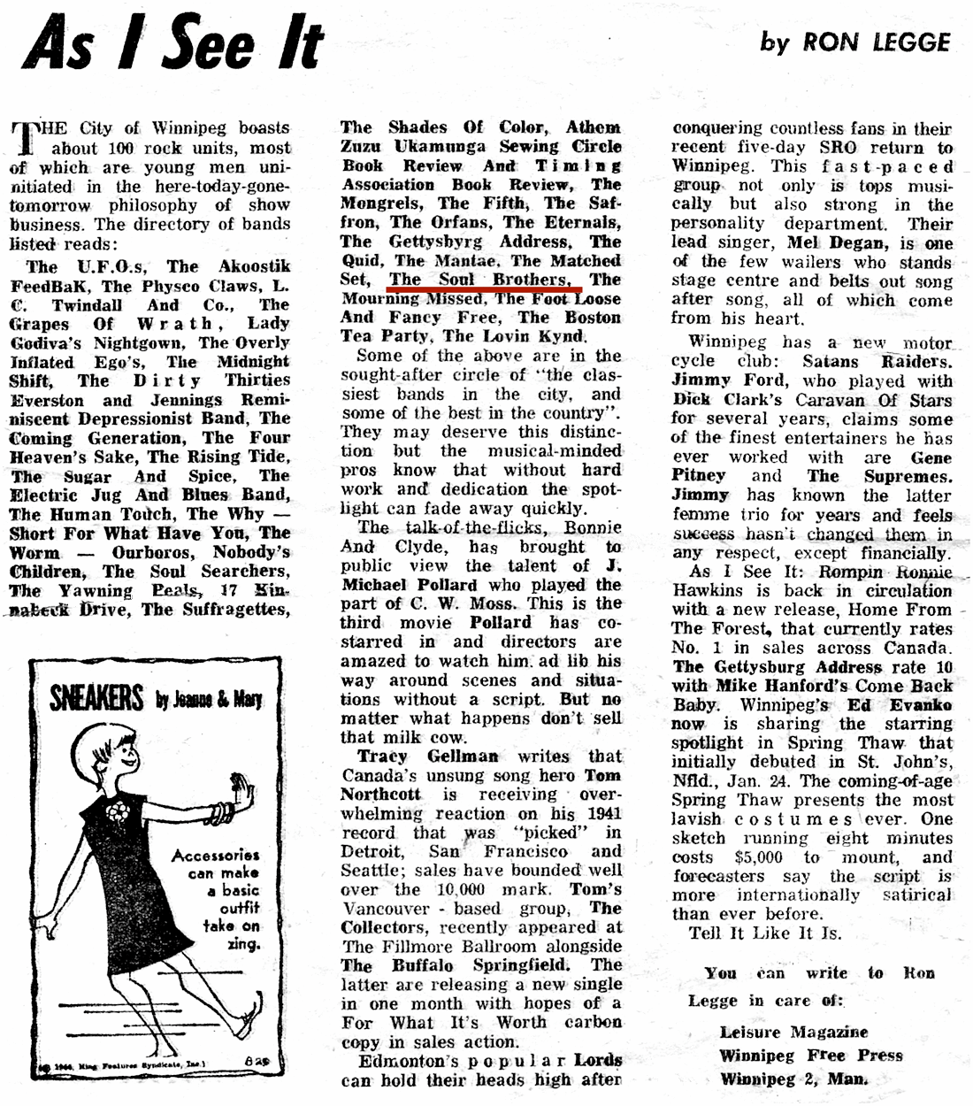 As I See It by Ron
                              Legge