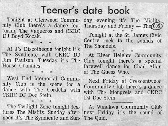 Teener's Date Book