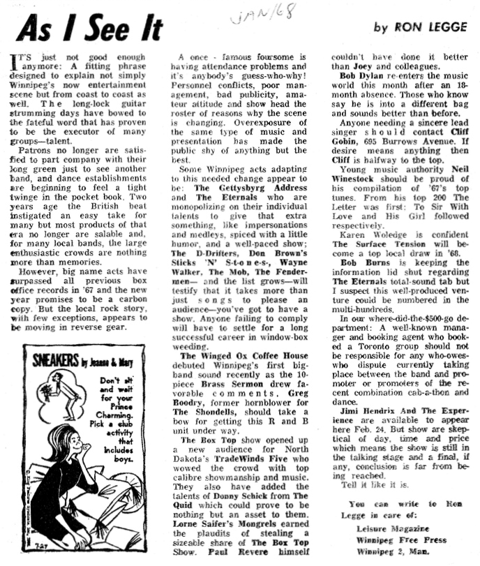 As I
                              See It by Ron Legge