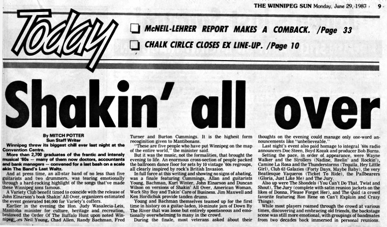 Winnipeg Sun June 29, 1987